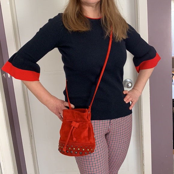 NWOT Tommy Leather Bag - Picture 2 of 7